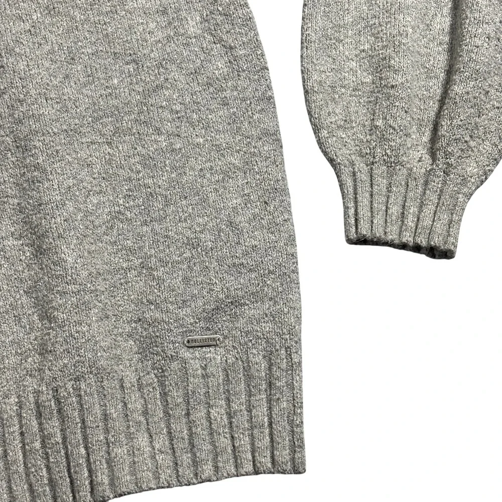 Hollister‎ Heather Grey Crew Neck Long Sleeve Sweater Size S